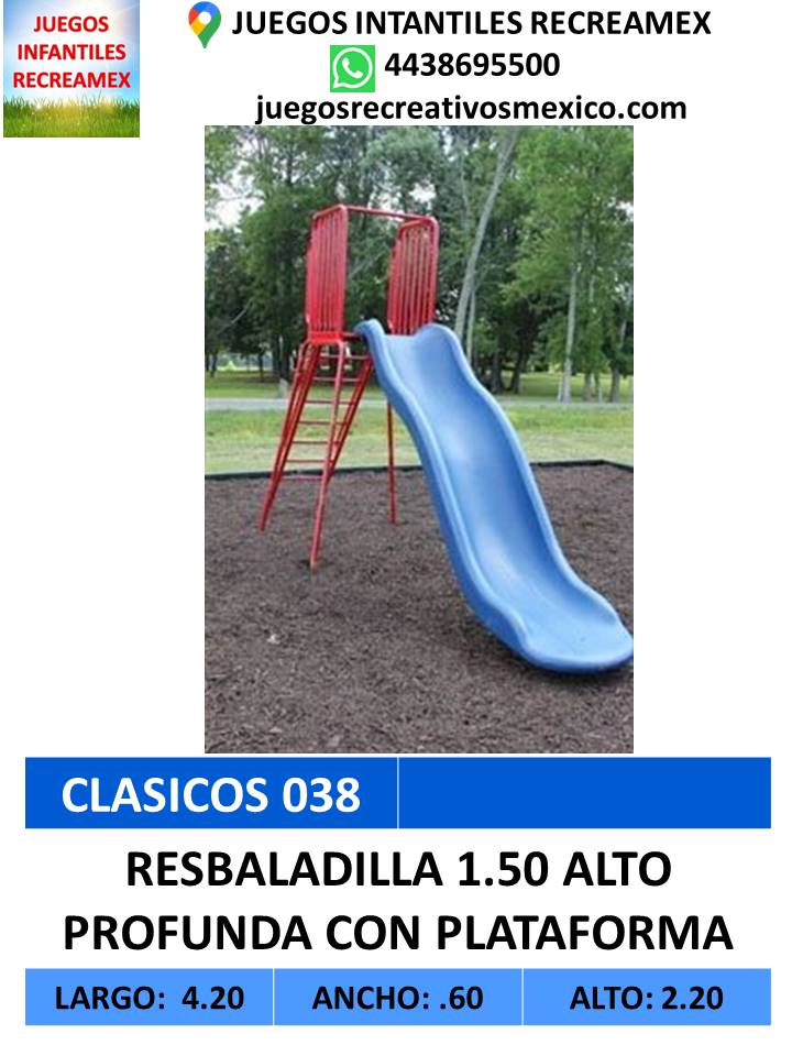 resbaladilla 1.50 profunda